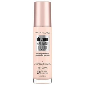 Maybelline 08 Fair Ivory Dream Radiant Liquid Hydrating Foundation 1oz